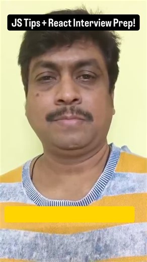 Sudhakar Sharma on Instagram: "🔹 Daily JavaScript concepts + tricks 🔹 React JS interview questions + answers 🔹 Simple explanations with real examples If you’re serious about upgrading your skills: 👉 Follow 👉 Turn on notifications #webdevelopment #reactjs #javascript #codingtips #interview"