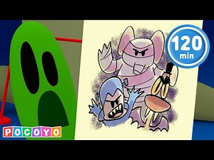 😱 Angry Alien get's SPOOKED! Halloween Fun with Pocoyo and Friends! Pocoyo English | Cartoons