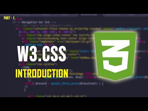 W3.CSS Beginners Tutorial – W3.CSS – INTRODUCTION.
