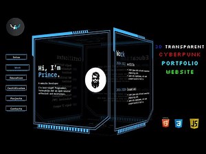 Cyberpunk 3D Personal Portfolio Website using HTML,CSS and JAVSCRIPT | The Terminal Boy
