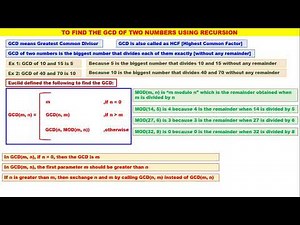 Stack - Video 8 - GCD of Two Numbers using Recursion