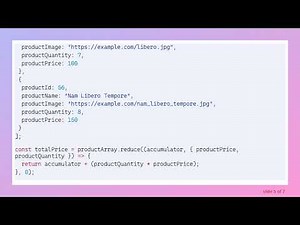 How to Calculate Total Prices from an Array of Objects in JavaScript