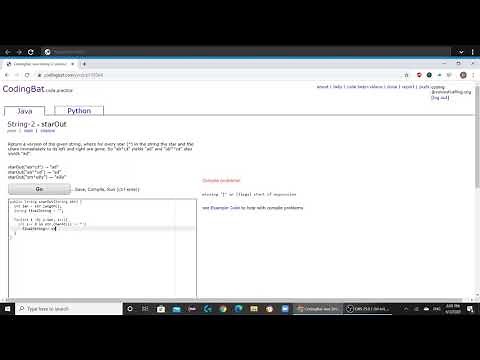 String2 (starOut) Java Tutorial || Codingbat.com