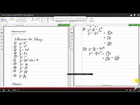 how to open the same PDF in two windows