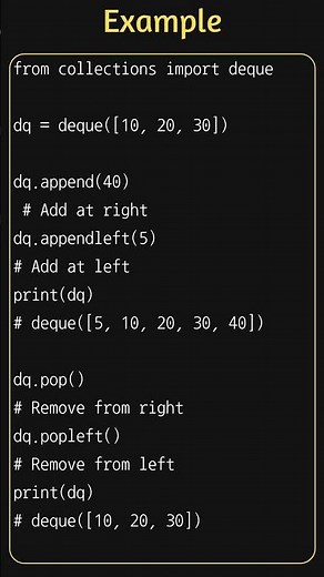 Deque in Python