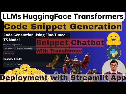 Building Code-Snippet Search Engine using HuggingFace Transformer | Code Snippet Generation Chatbot