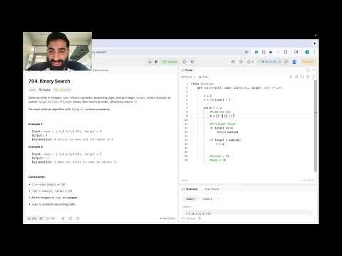 Solving LeetCode 704: Binary Search in Python