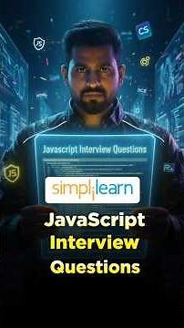 Top JavaScript Interview Questions You MUST Know in 2026 | #shorts #simplilearn