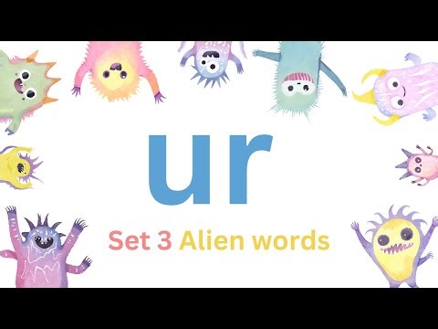 Alien words set 3 sounds practice learn to read phonics screening check primary nonsense words KS1