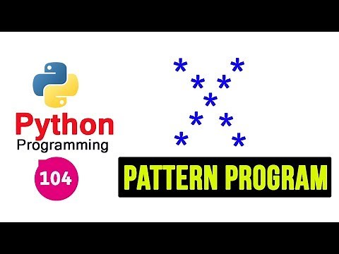 Python Pattern Programs - Printing Stars in X Shape