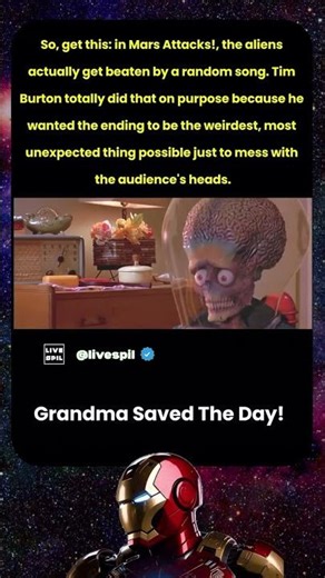 "Grandma Beats Alien Invasion with a Song – Mars Attacks! Weird Ending Explained" 🚀🎶👵🏽👽