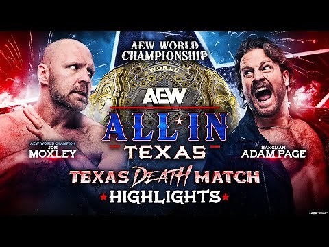 Jon Moxley vs. Hangman Page | Texas Death Match Highlights | AEW All In: Texas 2025