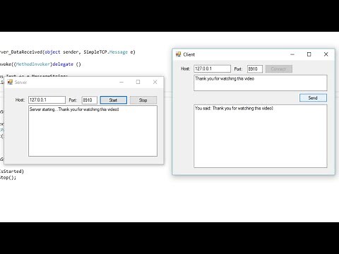 C# Tutorial - TCP/IP Client Server | FoxLearn
