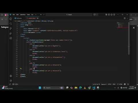 How to use switch case using javascript