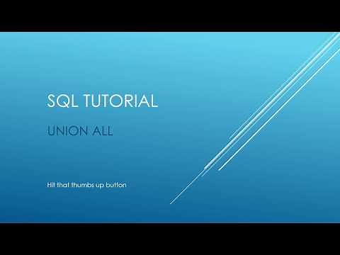 SQL Tutorial - UNION ALL