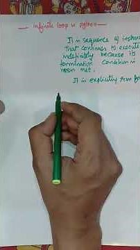 Infinite Loop in Python | What is Infinite Loop? Causes & Examples | Python Programming #shorts