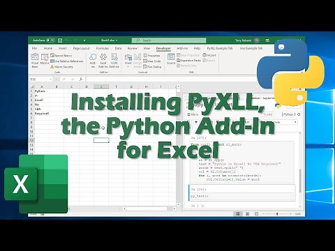 Installing PyXLL, the Python Excel Add-In