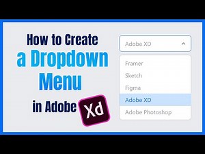 Adobe XD: How to create a working dropdown menu filter using adobe XD
