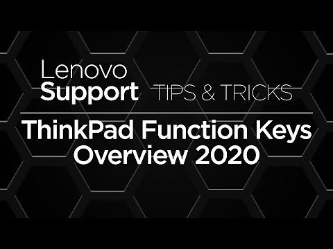 ThinkPad Function Keys Overview 2020