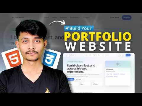 How to Build a Portfolio Website from Scratch | HTML | CSS