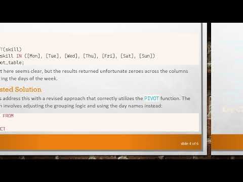 Unlocking the Power of SQL: Mastering the PIVOT for Rows and Columns