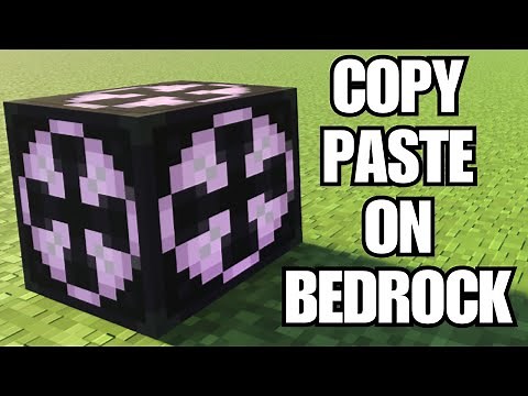 How To COPY AND PASTE On Bedrock!