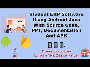 Student ERP Software using Android Java With Source Code, PPT, Documentation and APK 📱.