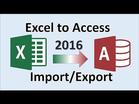 Excel 2016 - Import to Access - How to Export from Microsoft MS Data to Database - Transfer Tutorial