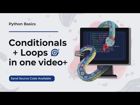 Python Full Basics in One Video | Conditional Statements, Loops & Functions Explained with Examples