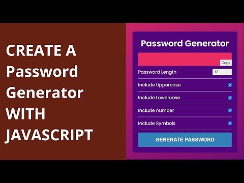 Create A Password Generator With JavaScript