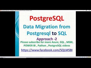 Data Migration from Postgresql to SQL Server | SQL Data Migration | PostgreSQL Migration