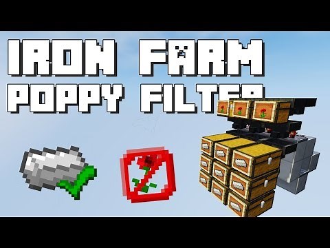 Minecraft: Iron Farm Poppy Filter