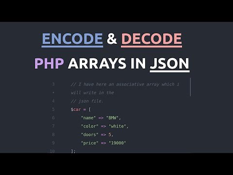 How to encode and decode JSON data using PHP | PHP and JSON Tutorial.