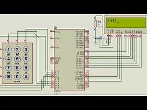Interfacing Keyboard and LCD with 8051 Microcontroller using Embedded C Programming