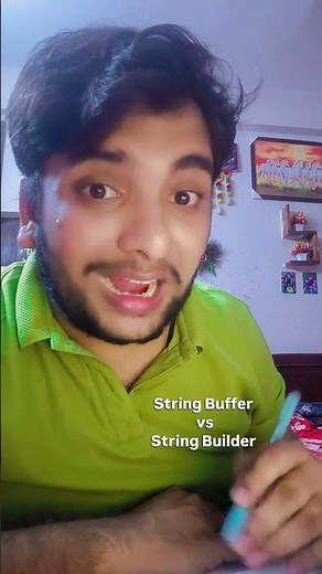 String Buffer vs String Builder #java