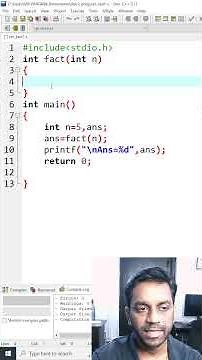 Learn recursion with a simple factorial program in C explained step by step. #coding #learnc