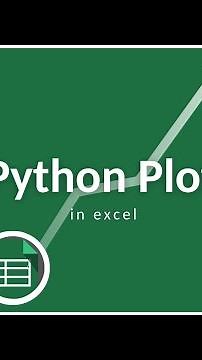 Python Plot in Excel‼️ #excel