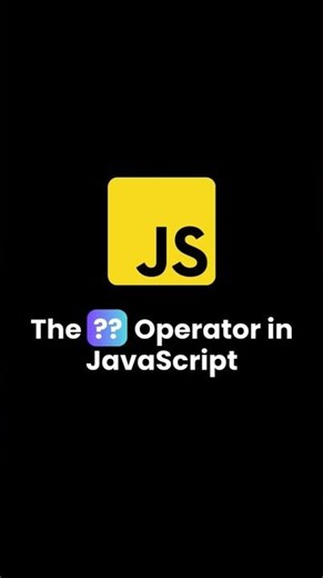 Null Coalescing Operator | #javascript #coding