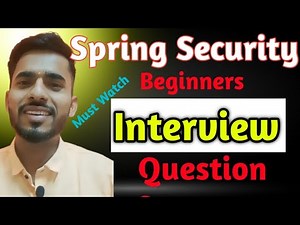 Spring Security | Spring Boot Interview Questions | 🔥✅ ‪@LearnCodeWithDurgesh‬
