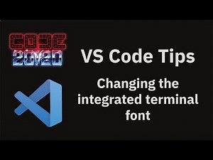 VS Code tips — Changing the integrated terminal's font