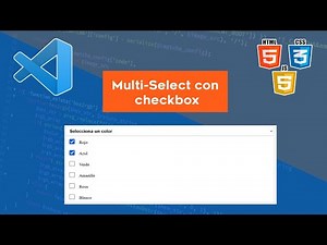✅ Multi-select con checkbox | HTML + CSS + JS | Paso a paso 💻