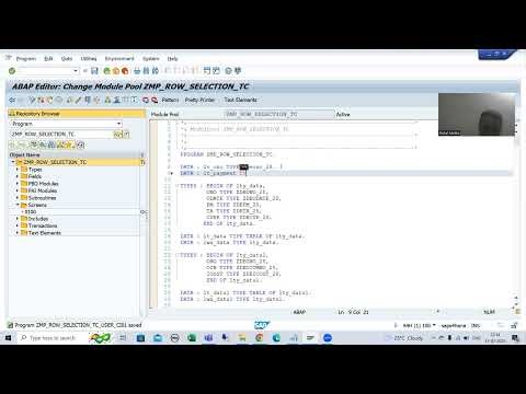 46 - Module Pool Programming - Table Control With Wizard - Line Selectability Part6