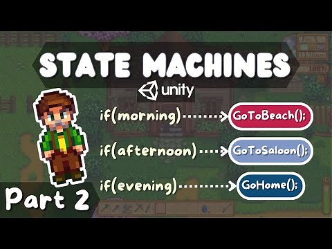 Easy NPC State Machine for Unity 2D and 3D Games! [FSM Tutorial]