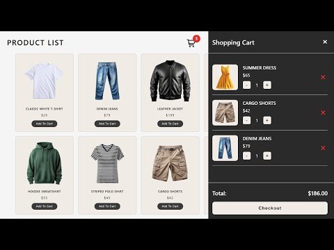 JavaScript Project | Shopping Products With Add to Cart Functionality