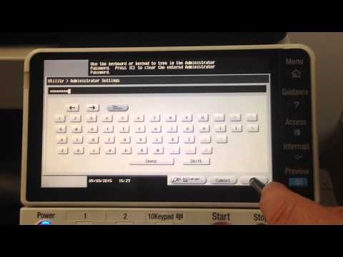 Konica Minolta Tutorial: How to Reset User Counters