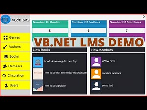 VB.Net Project Tutorial - Create a Library Management System Using VB.Net And MySQL - [ DEMO ]