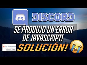 Discord: A JavaScript Error Occurred in the Main Process - Solution