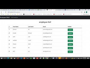 #22 How to display data in a form after clicking on button in Angular 10 + spring boot crud app