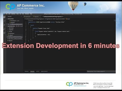 Create an Extension for Dynamics 365 Business Central in 6 minutes