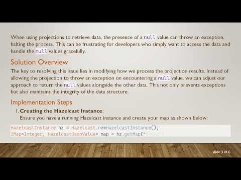 Handling null Values in Hazelcast Projections
